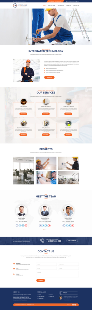 Web Design by Dream Logo Design for DS INTEGRATED TECHNOLOGIES  | Design #21562661