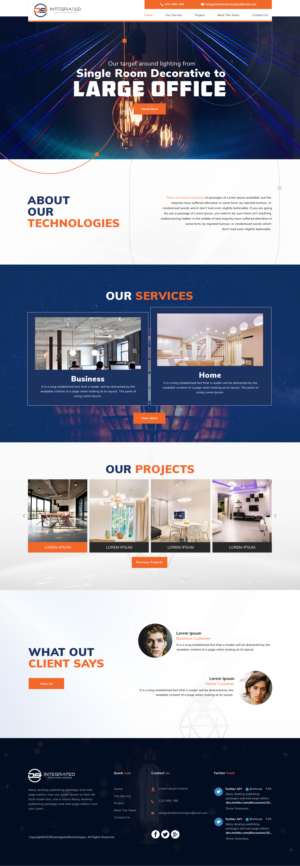 Web Design by sai.designer87 for DS INTEGRATED TECHNOLOGIES  | Design #21568720