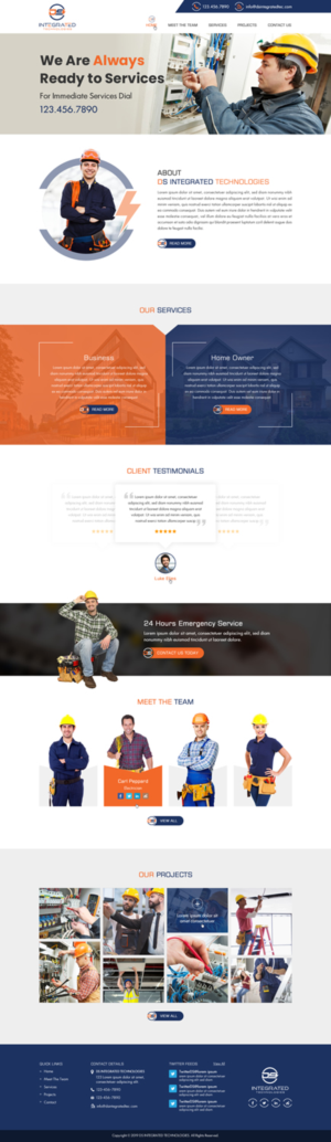 A new website for Electrical Contractor Business | Web-Design von Creative Design