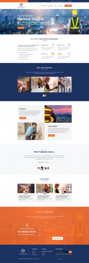 Web Design by v.senthil-designer for DS INTEGRATED TECHNOLOGIES  | Design #21561753