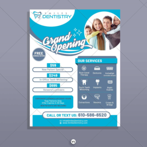 Smiles Dentistry - Flyer - Modern & Eye catching campaign flyer | Flyer-Design von DA.