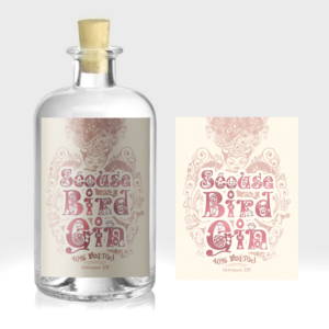 female inspired Gin Label | Label Design by Navisol Creatives