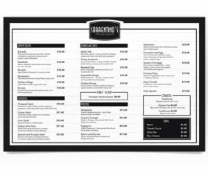 Sorrentino’s Artisan Pizzeria Menu Contest | Menü-Design von Luniere Designs