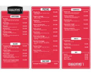 Menu Design by Manuel.V