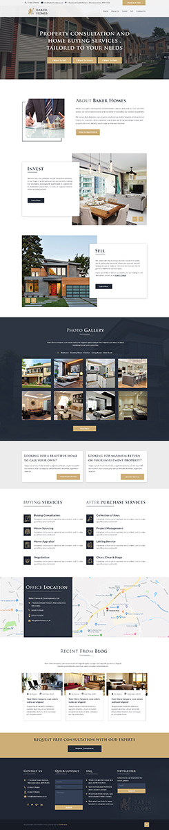 property investment and development company needs a website | Web Design by Da Miracle