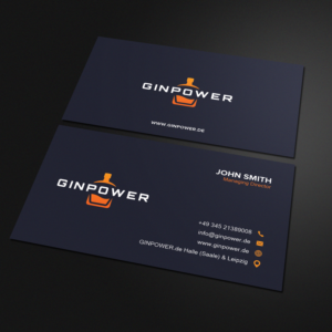 GINPOWER - Modern and Noble Business Card Design | Business Card Design by Sandaruwan