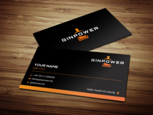 GINPOWER - Modern and Noble Business Card Design | Business Card Design by Riz'