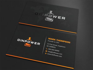 GINPOWER - Modern and Noble Business Card Design | Business Card Design by Bold Pixels