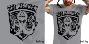 Get Kraken on a gray T-Shirt for my gym | T-shirt Design by Fatboy Graphic