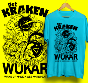 Get Kraken on a gray T-Shirt for my gym | T-shirt Design by 99.degree