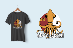 Get Kraken on a gray T-Shirt for my gym | T-shirt Design by Ankit Bhattarai