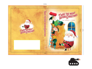 Children's Christmas Book Illustrations. Cover art and interior art for small, cardboard-page book. | Illustration Design by ArtTank