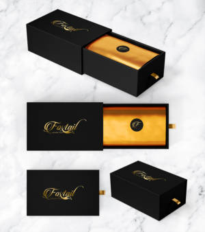 Foxtail Hand-tied hair extensions packaging | Packaging Design by Pinky 