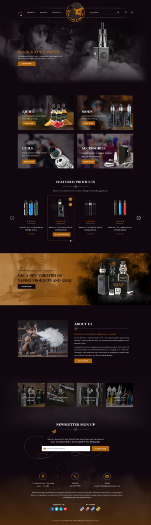 Black and Tan Vapes NZ new website! | Web Design by Sbss