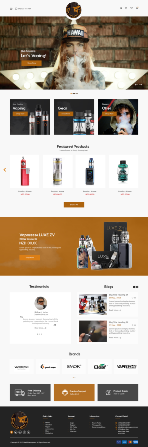 Black and Tan Vapes NZ new website! | Web Design by bdesigner9