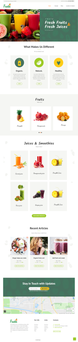 Fruta - Website for fruit & juice | Web-Design von designerkochi