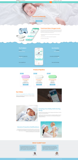 Private launch of Moomi, the smart baby sleep tracker  | Web Design by Kingdom Vision