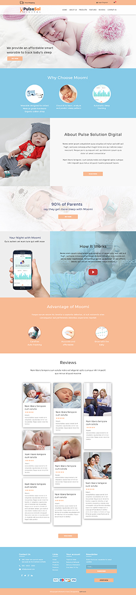 Private launch of Moomi, the smart baby sleep tracker  | Web Design by Da Miracle