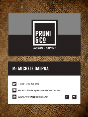 Business Card Design by JK18 for Pruni and Co | Design #21661209