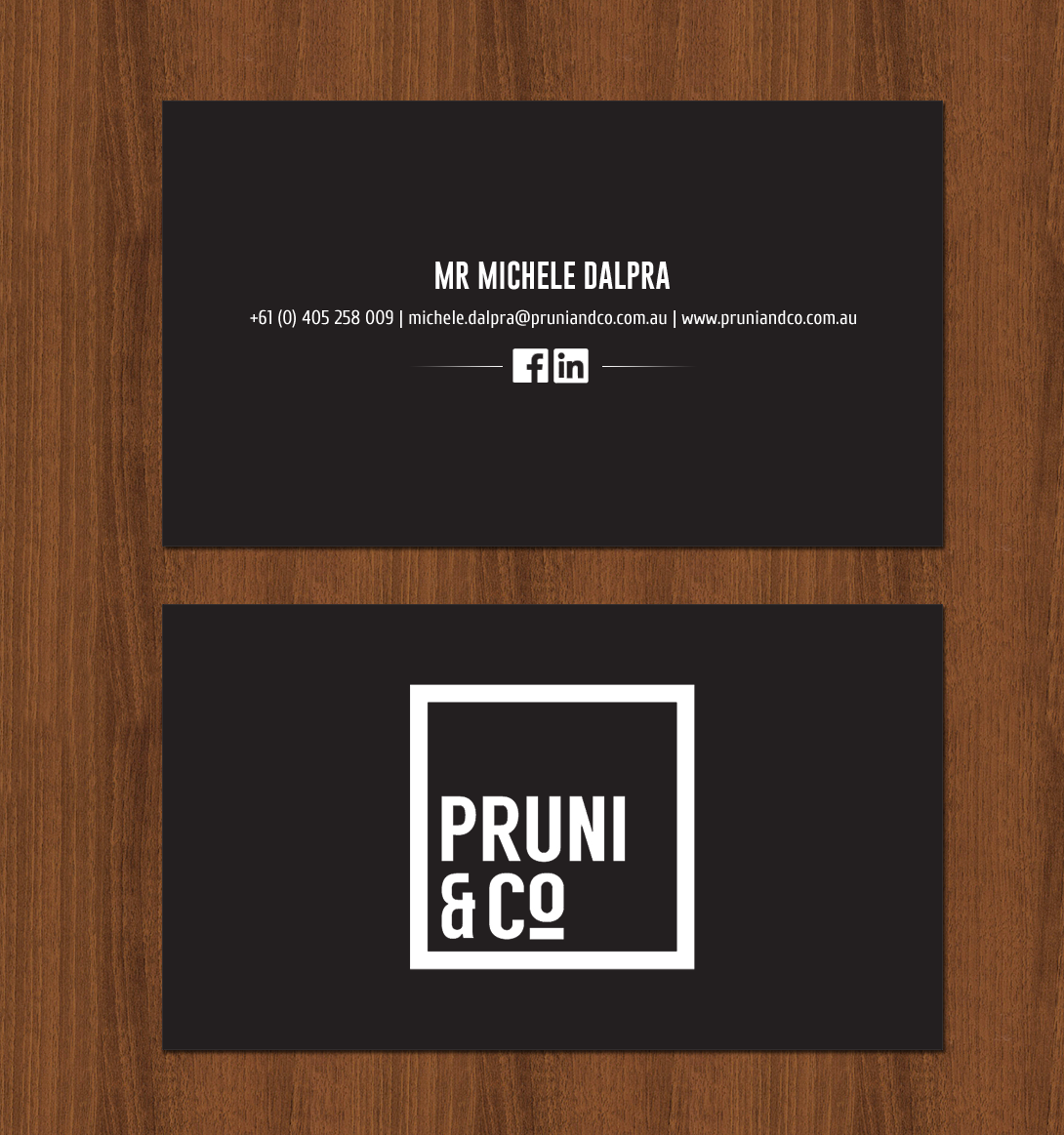 Business Card Design by chandrayaan.creative for Pruni and Co | Design #21689763