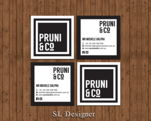 Pruni and Co Business Card Design  | Business Card Design by SL Designer