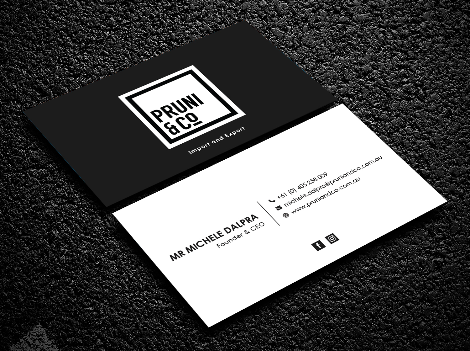 Business Card Design by Bold Pixels for Pruni and Co | Design #21698402