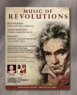 Poster for the "Music of the revolutions" concert | Poster Design by alex989