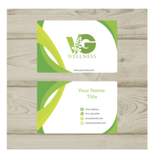 Business Card Design by Moinulhaque 2 for VG Wellness LLC | Design #21692587