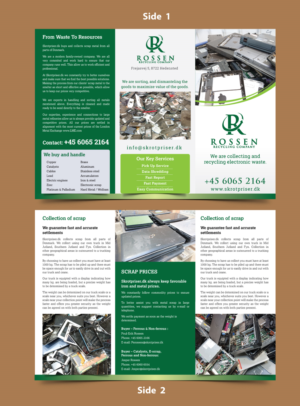 Recycling company need a brochure - We are metal and electronic recycling company, we need a broc... | Broschüren-Design von meet007