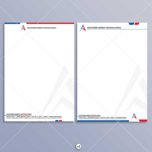 Oil and Gas Letterhead Design Tweak | Letterhead Design by DA.