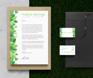 New business: Yellow Springs Lawn Care logo | Graphic Design by Viraj Perera