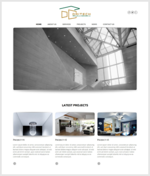 Commercial wall and ceiling contractor needs website | Web Design by -Marc-