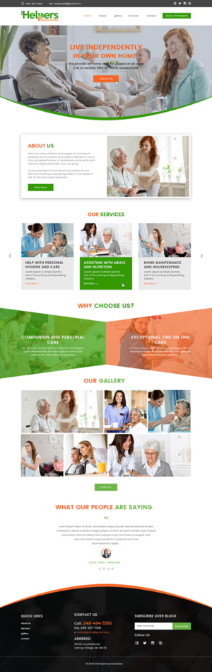 The Helpers Care Solutions, LLC | Web-Design von Ved Web Services