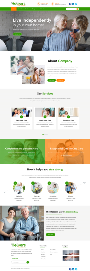 The Helpers Care Solutions, LLC | Web Design by Jarry199776