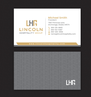 LHG Business Card | Visitenkarten-Design von chandrayaan.creative