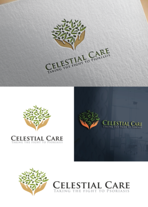 Celestial Care (thats the name of the company) and to have my slogan Taking the fight to Psoriasis | Logo Design by Wild Geek