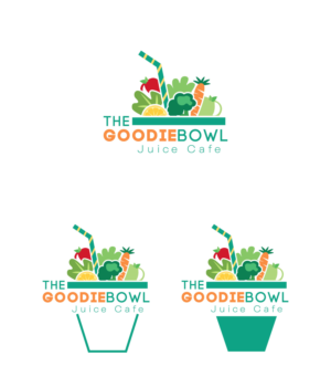 The Goodie Bowl, "Juice Cafe" | Logo Design by Amethystica