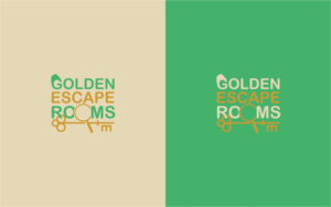 Golden Escape Rooms | Logo-Design von DyzDesign