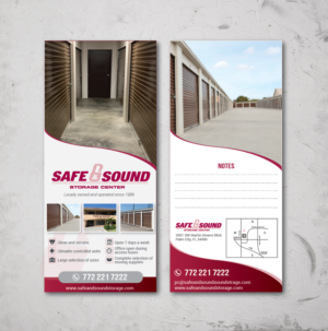 Rack card for Self Storage Company.  Distributed to all potential customers. | Brochure Design by alex989