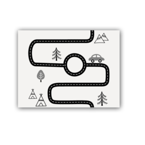 Simple road design for best selling kids play mat | Illustration-Design von olpattern