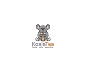 Koala Tea (underneath “boba • juice. • smoothie” | Logo Design by Neil