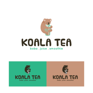 Koala Tea (underneath “boba • juice. • smoothie” | Logo-Design von Treelly