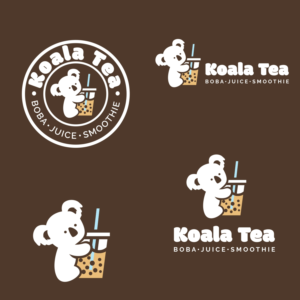 Koala Tea (underneath “boba • juice. • smoothie” | Logo-Design von Farqaleit™