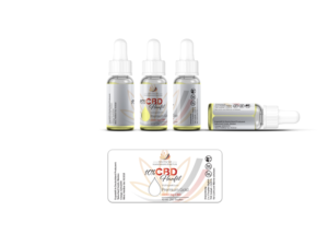 Bottle Label for Premium Gold CBD Oil | Etikett-Design von Shark1