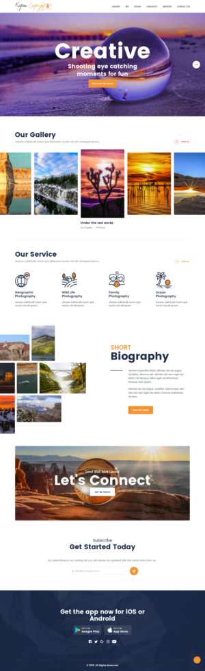 Canadian Geographic Published Photographer Website | Web-Design von syrwebdevelopment