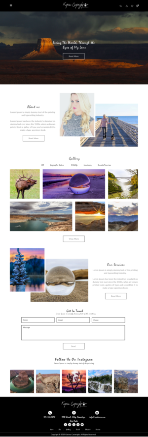 Canadian Geographic Published Photographer Website | Web-Design von bdesigner9