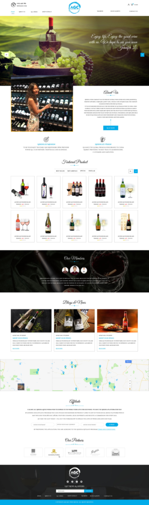 Australian Wine Online Sales website | Web-Design von Sbss