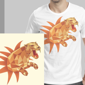 Sexy mysterious aesthetic predatory Cat, Panther, Tiger, Lion, etc. | T-shirt Design by Wally_F