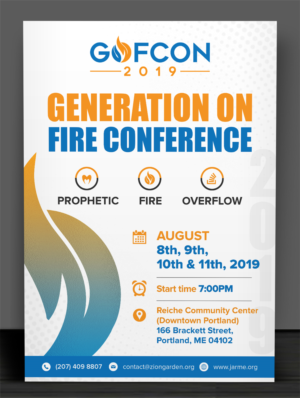 Flyer design for the Generation On Fire Conference 2019 (GOFCON) | Flyer Design by SAI DESIGNS