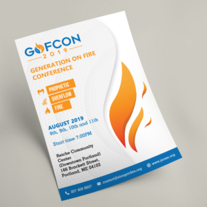 Flyer design for the Generation On Fire Conference 2019 (GOFCON) | Flyer Design by Mediainfy